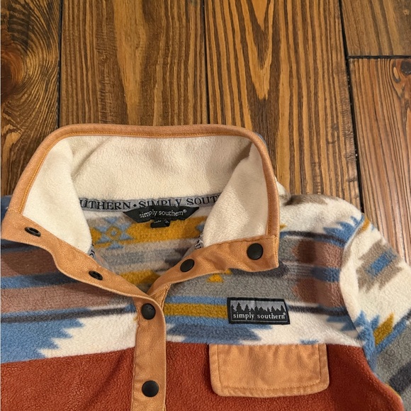 Fashionable Simply Southern Kids Long Sleeve Pullover Sweatshirt Size Medium - Picture 3 of 4